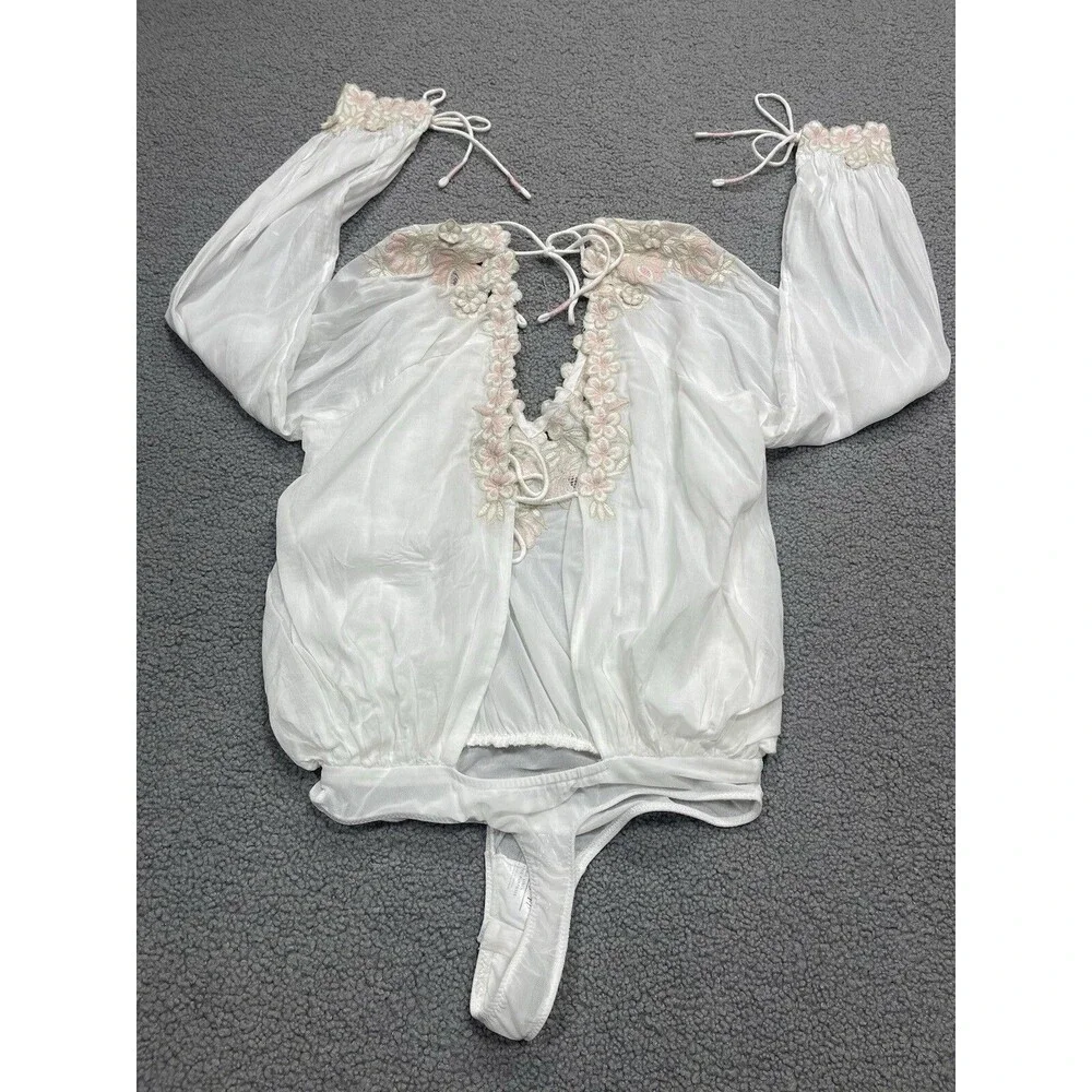 Free People Intimately Women Bodysuit Salty Sweet Vacay Casual Sexy Top Sz M New